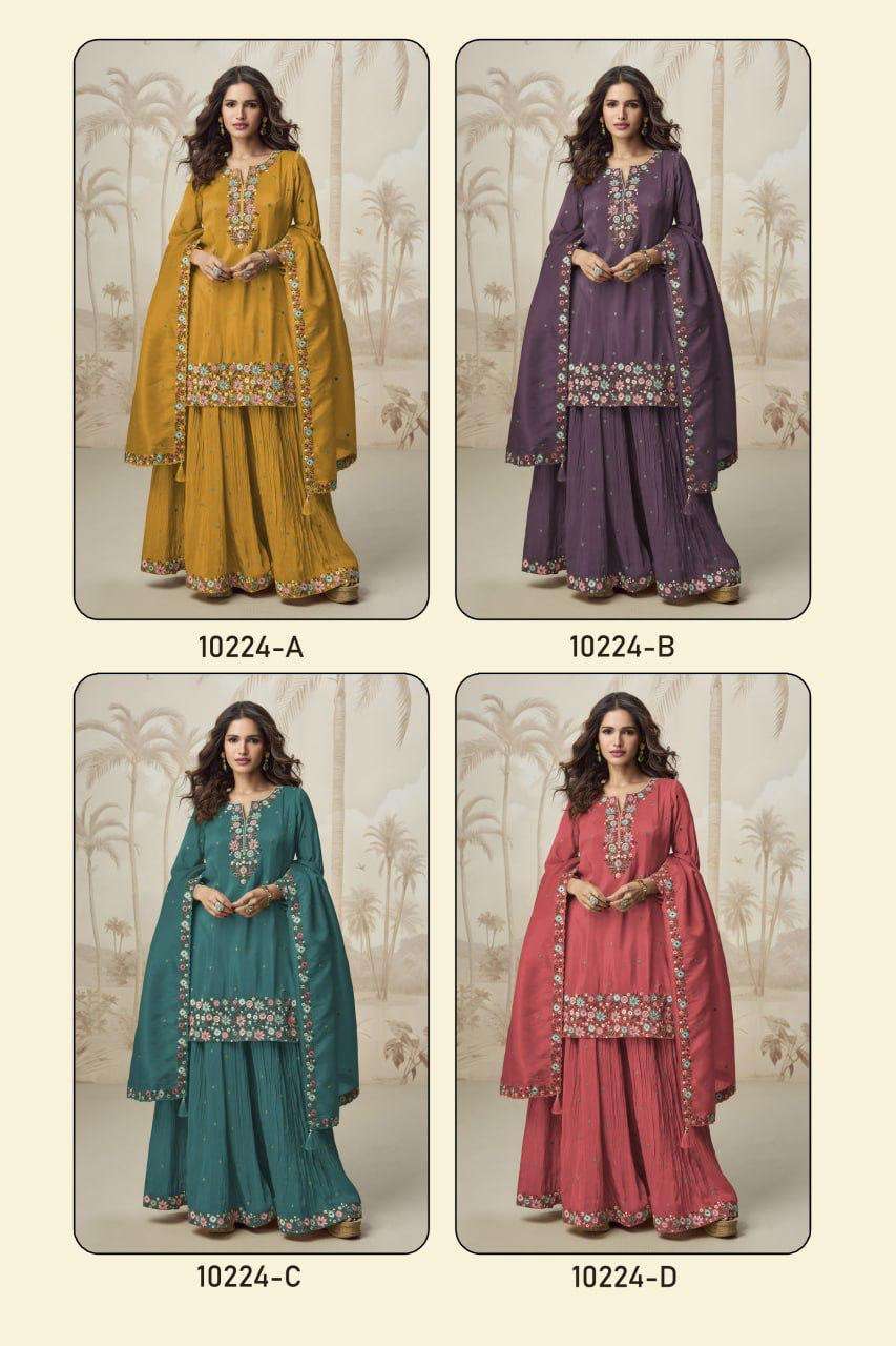 10224 READYMADE COLLECTION SIMAR MULTI WORK PALAZZO SUIT FOR WEDDING TYPE OUTFIT SHOP NOW